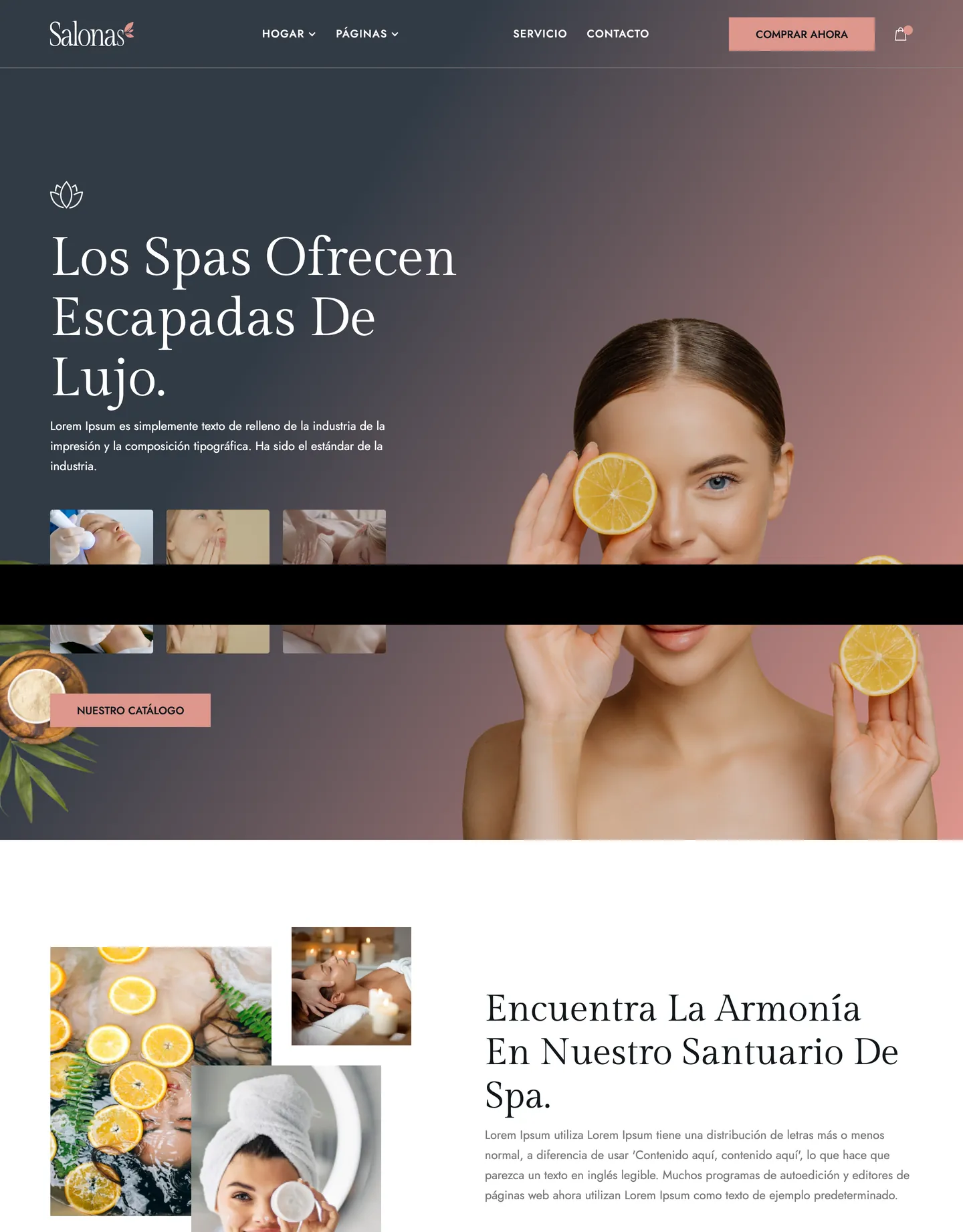 Diseño de página web para belleza y estética