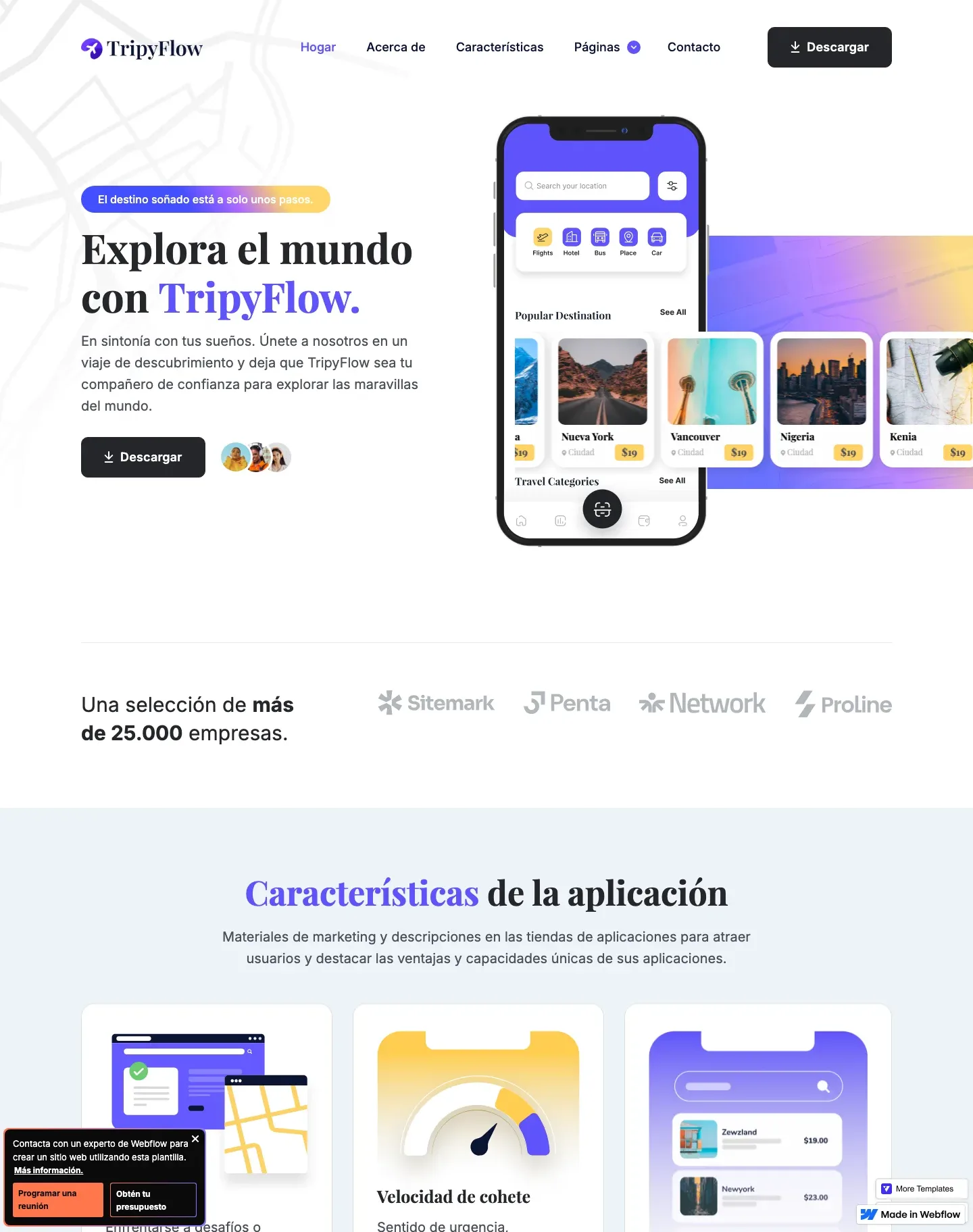 Diseño de página web para turismo y viajes