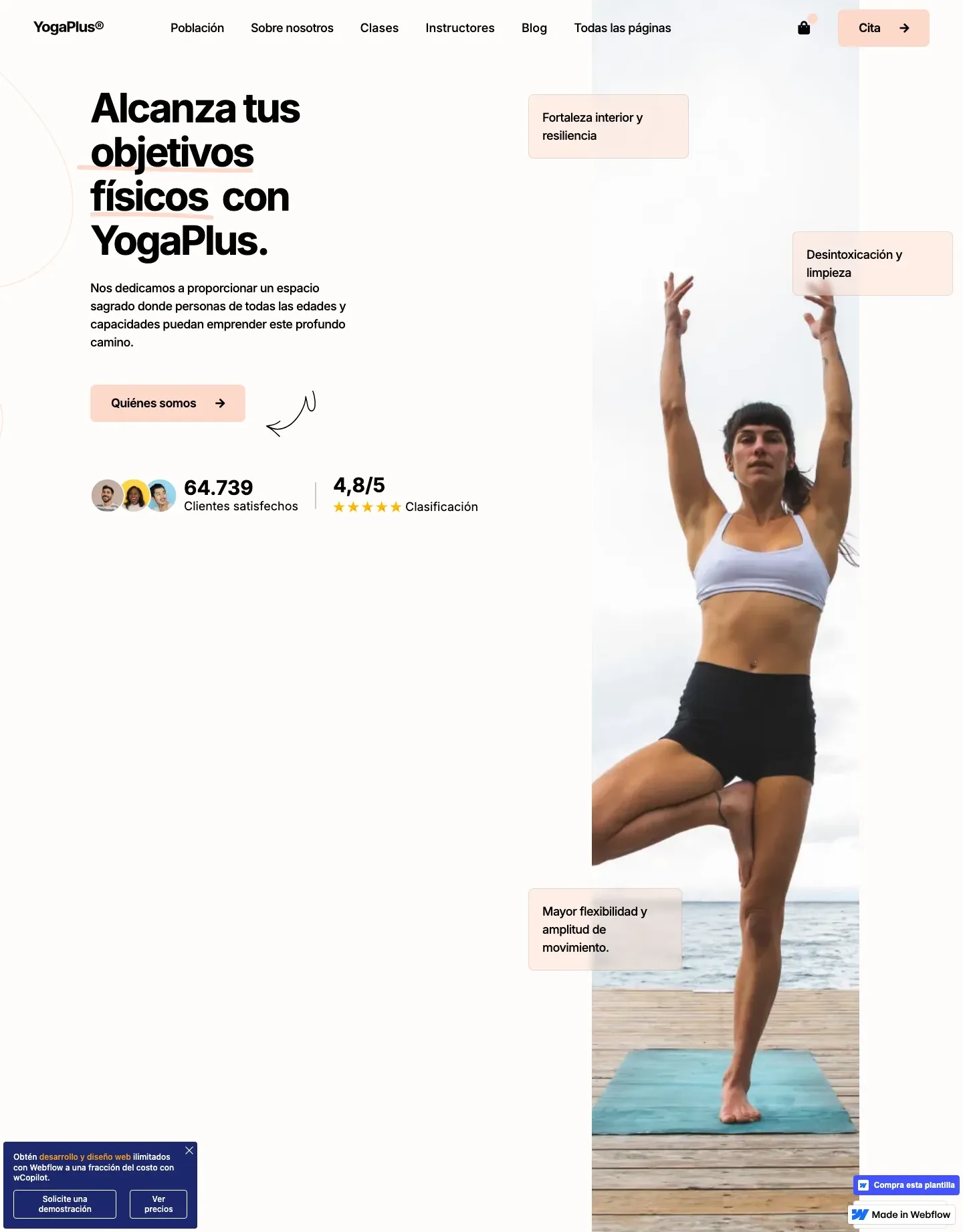 Diseño de página web para gimnasios